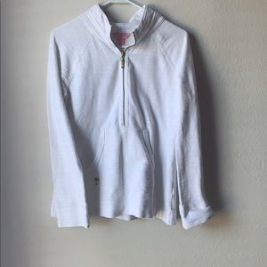 Lilly Pulitzer White Zip-Up Pullover Size XS